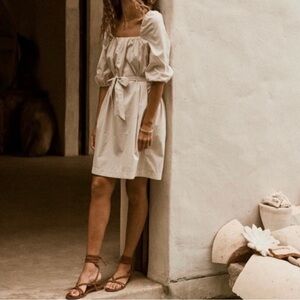 Faherty Birch Khai Poplin Cotton Mini Dress‎ - XSmall